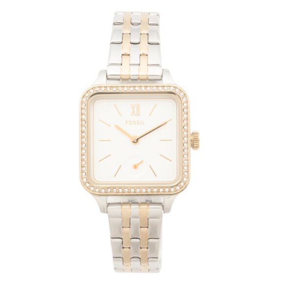 FOSSIL Two Tone Women's Stainless Steel Colleen Two Tone Bracelet Watch